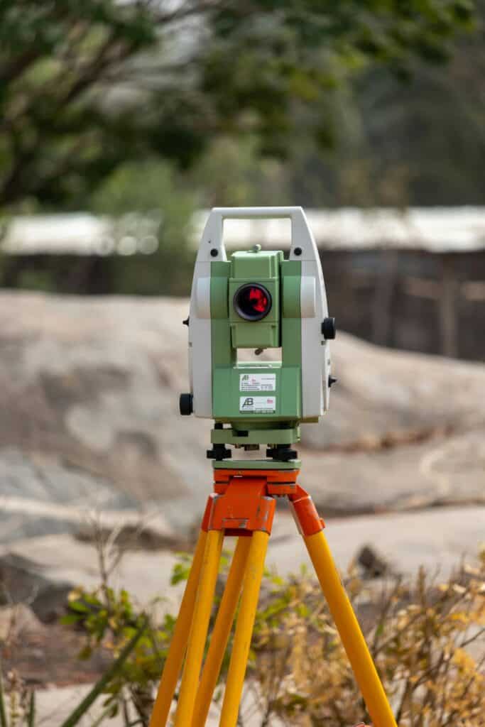 High-precision land surveying equipment used by Jones Land Surveying LLC for accurate property and boundary measurements.